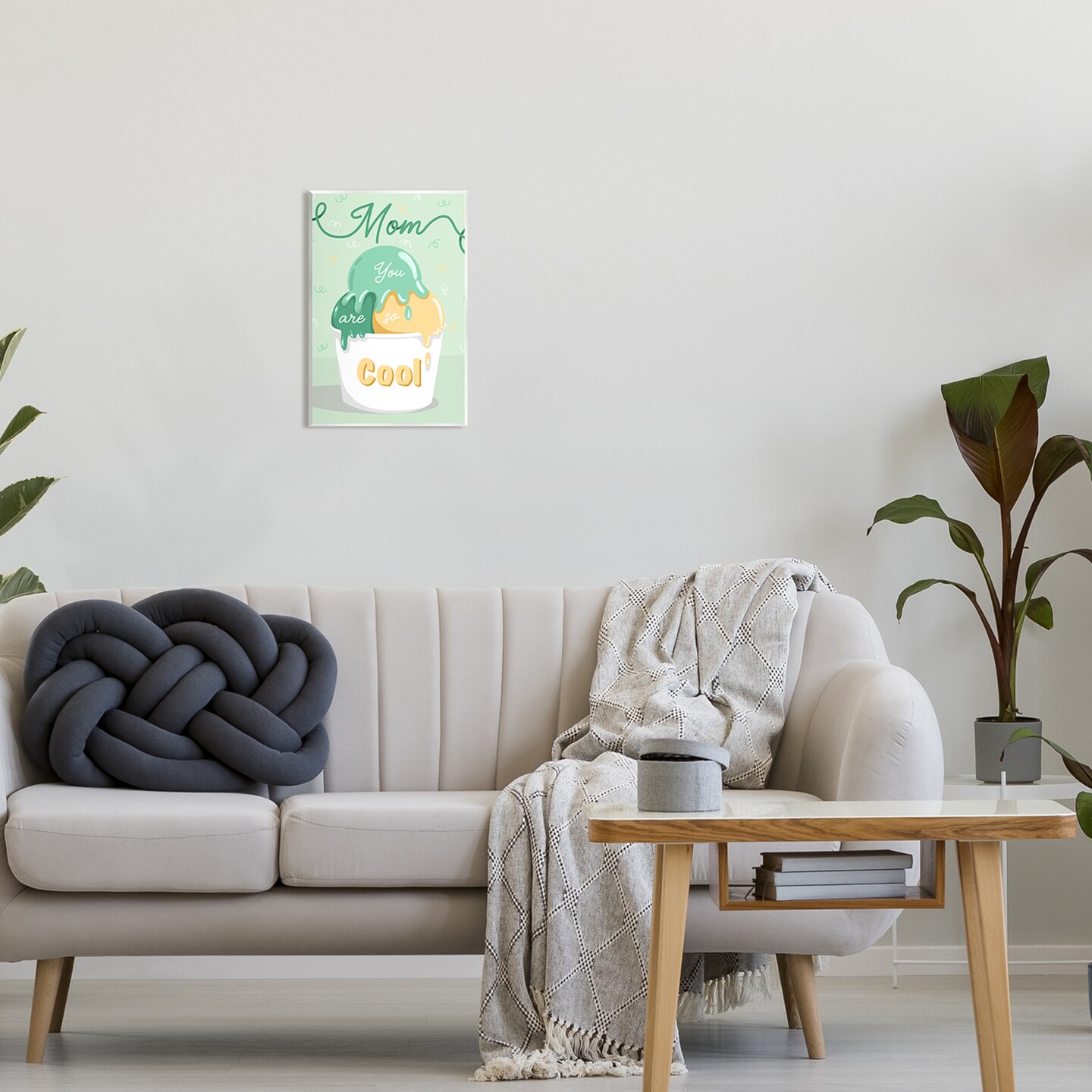 Stupell Industries Mom So Cool Ice Cream Wall Plaque Art