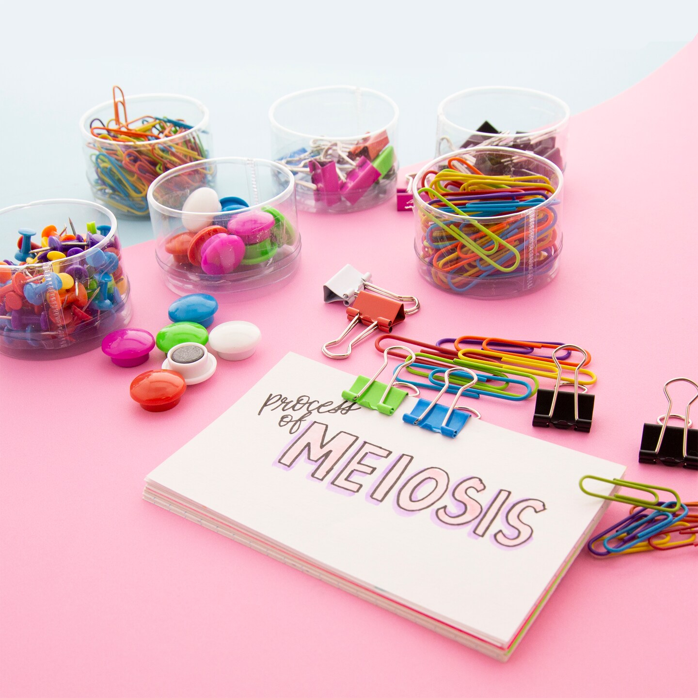 BAZIC Combo Sets: Push Pin, Paper Clip, Binder Clip, Magnetic Button