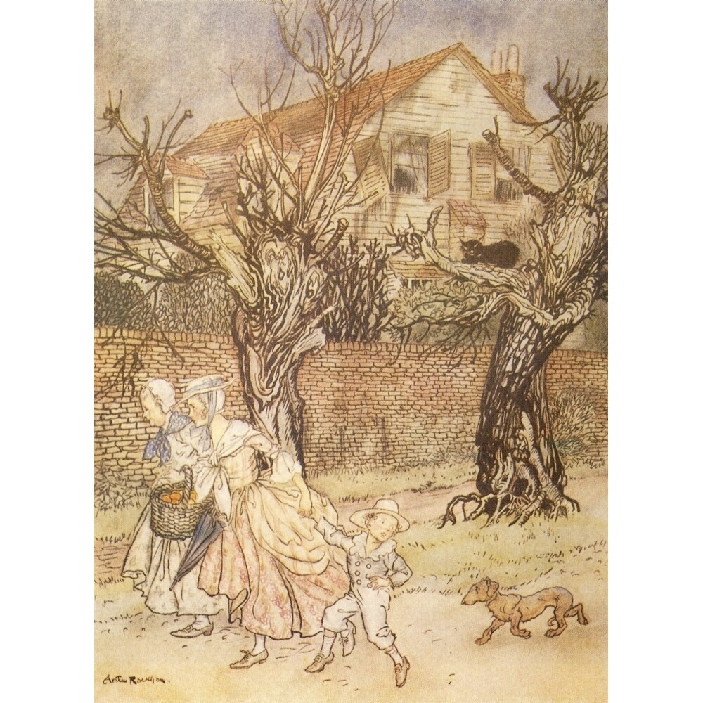 Legend Of Sleepy Hollow 1928 Scared By Trees Poster Print By A. Rackham