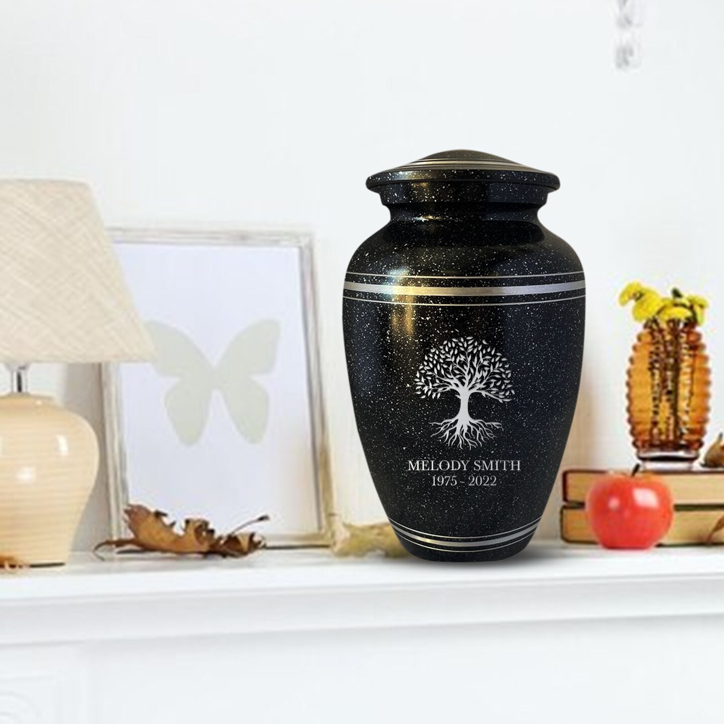 Laser engraved urns fashion