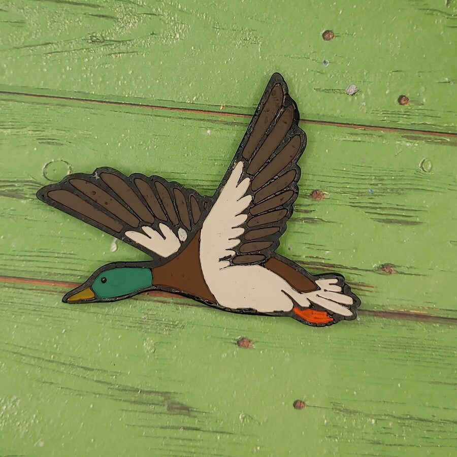 Flying Mallard duck, detailed, silicone freshie mold
