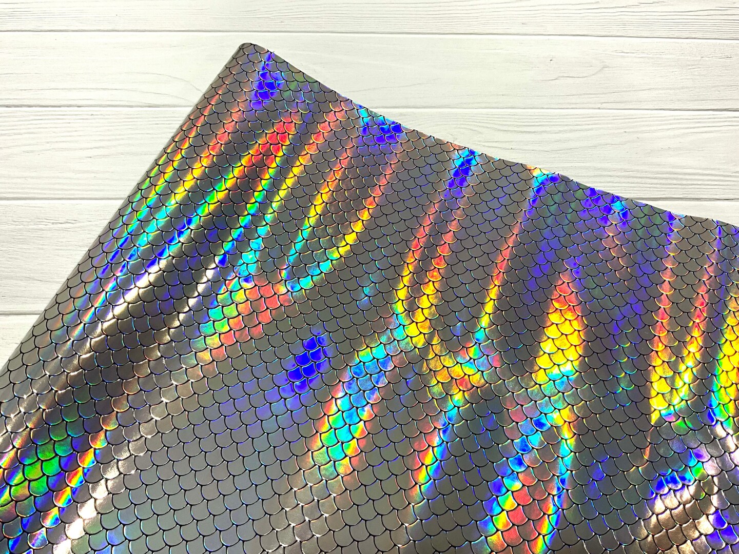 Textured Holographic Scale Vinyl