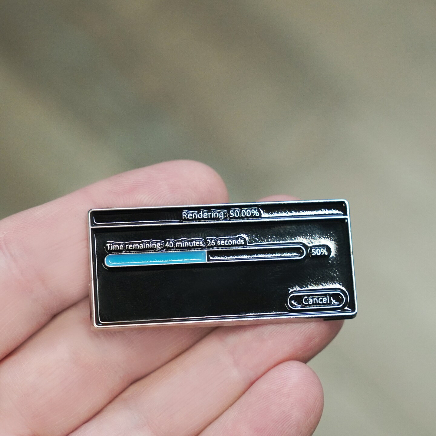 Video Editing Render Bar Enamel Pin! Great for film crew, video editors ...