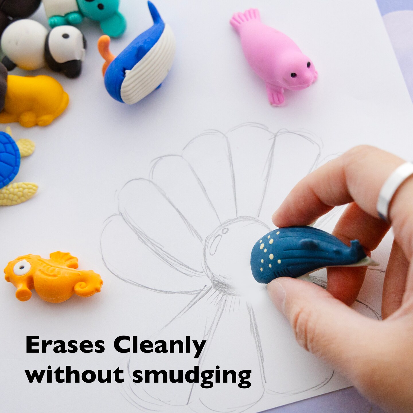 BAZIC Wildlife Adventures 3D Eraser Sets