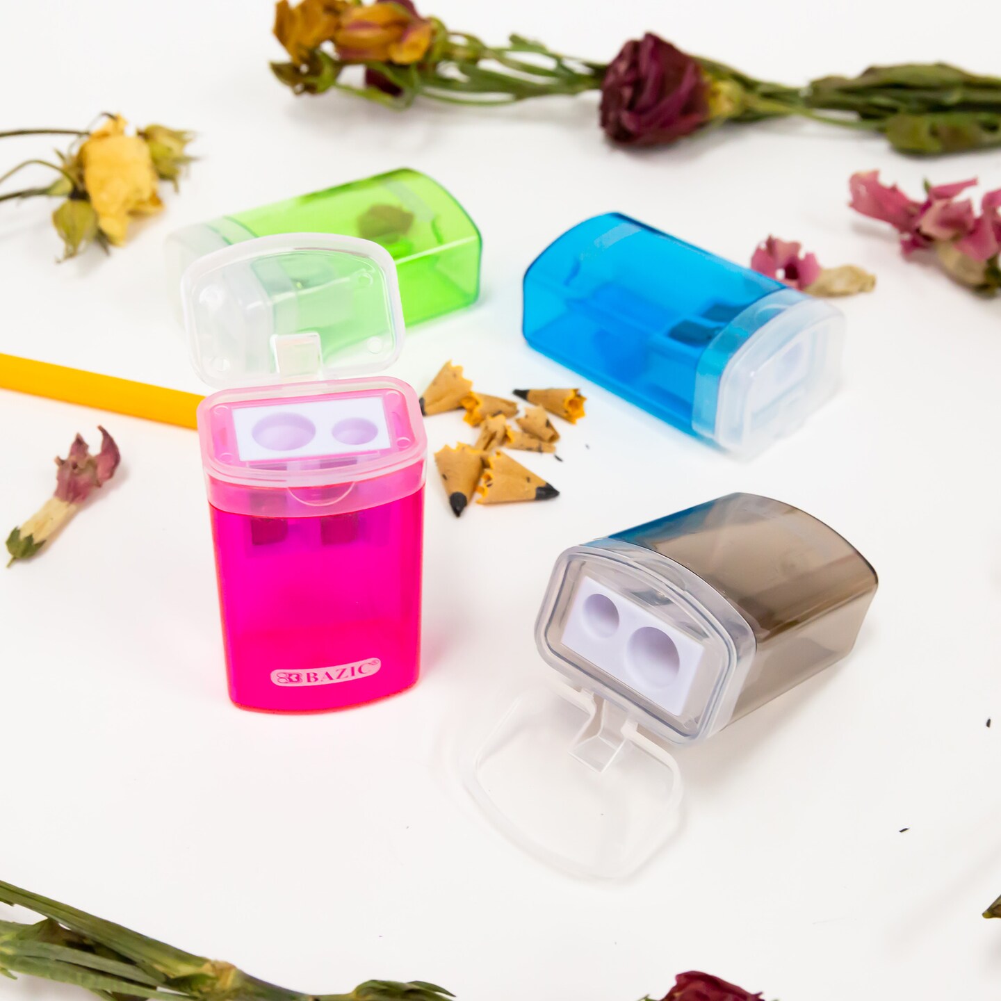 BAZIC Victor Dual Hole Sharpener w/ Lid &#x26; Receptacle