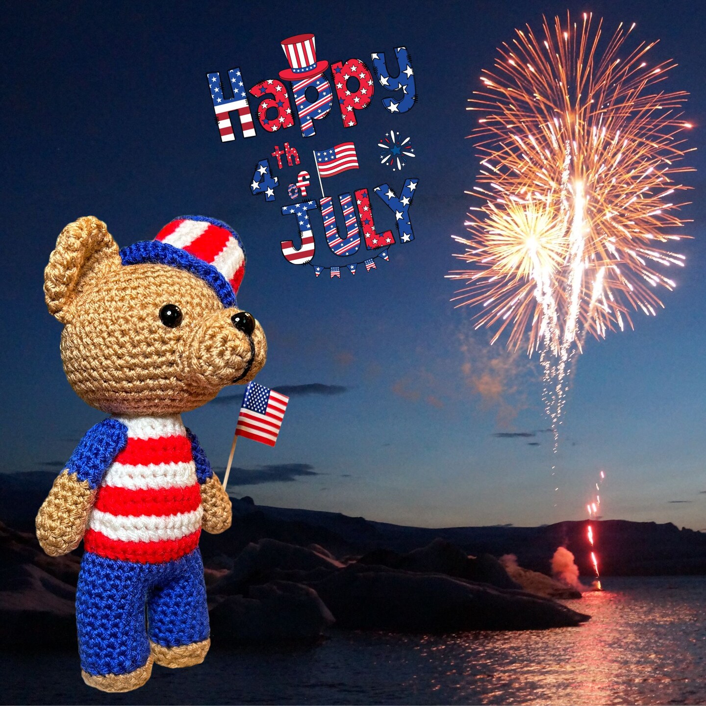 Patriotic orders teddy bear; Tshirt teddy