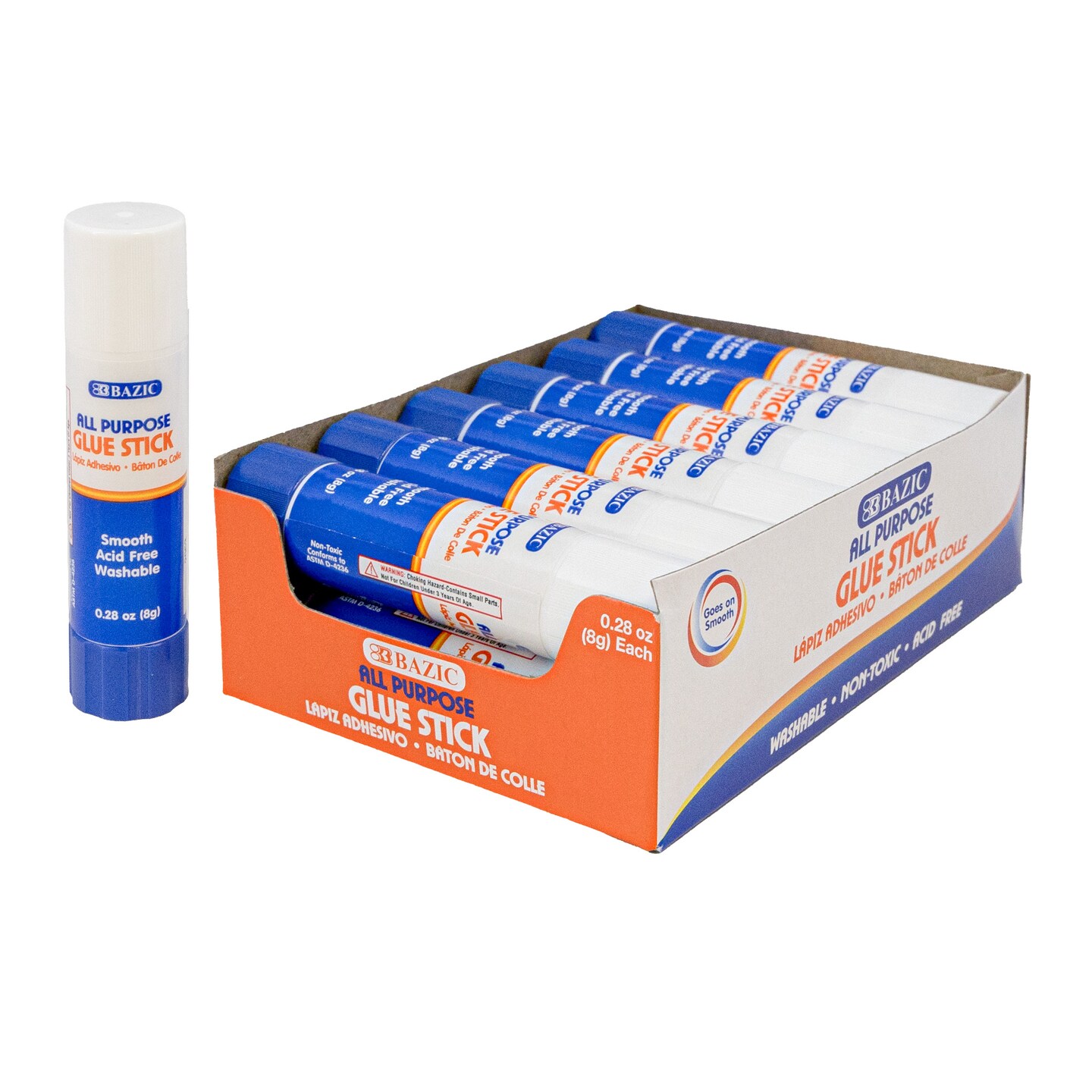 BAZIC Glue Stick Premium Pack 0.28 oz (8g)