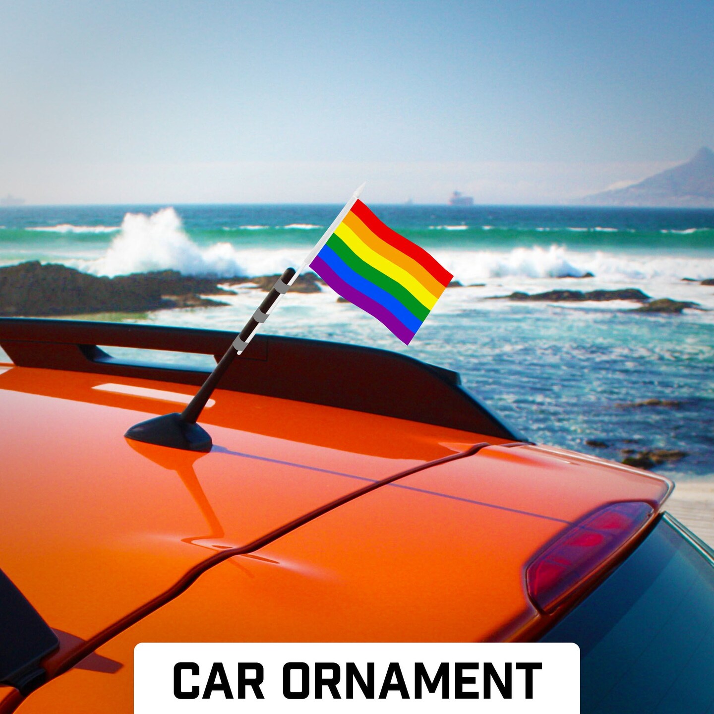 G128 24 Pack Handheld LGBT Rainbow Pride Stick Flags | 4x6 In | Printed 150D Polyester, Social Flag, Solid Plastic Stick, Spear White Tip