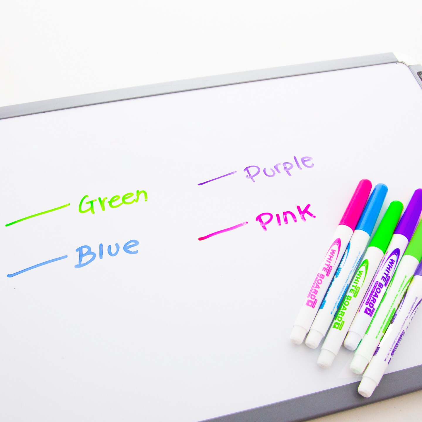 BAZIC Fine Tip Bright Color Dry-Erase Marker (4/Pack)