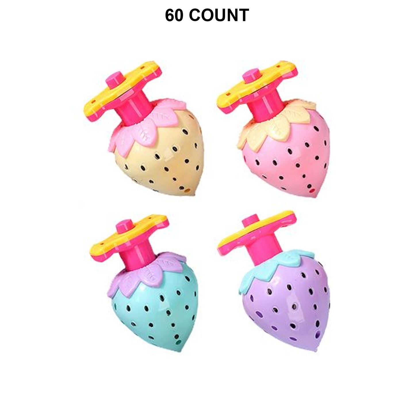 Light Up Spinning Strawberry Tops | MINA&#xAE;