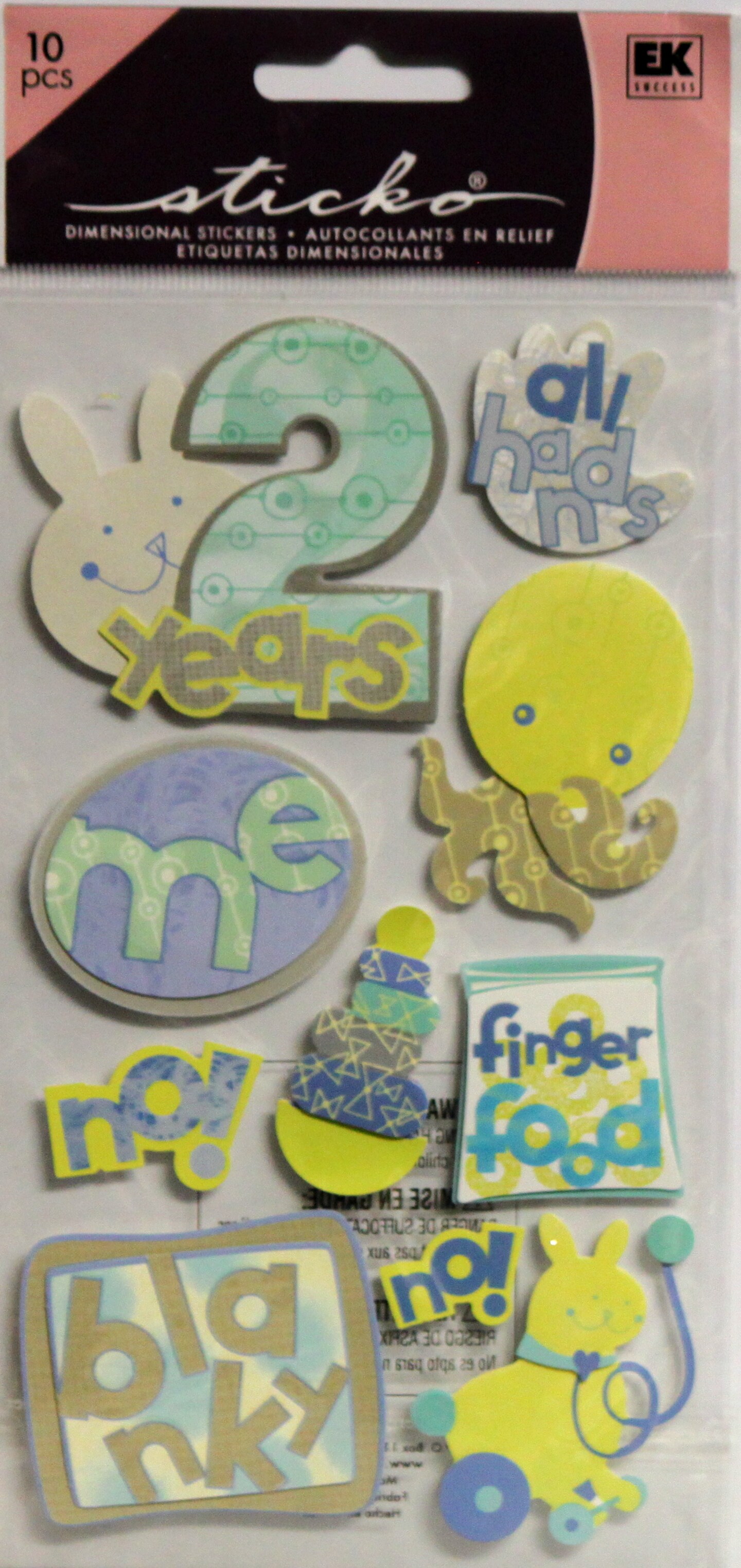 Sticko 2 Years Old Dimensional Stickers