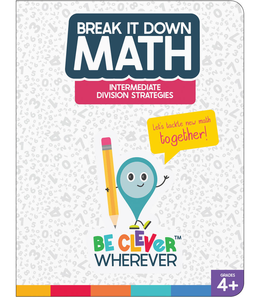Carson Dellosa Break It Down Grade 4-6 Intermediate Division Strategies Math Reference Book, 4th, 5th, 6th Grade Math Guide to Understanding Distributive Property &#x26; Long Division, Grades 4-6 Math Book