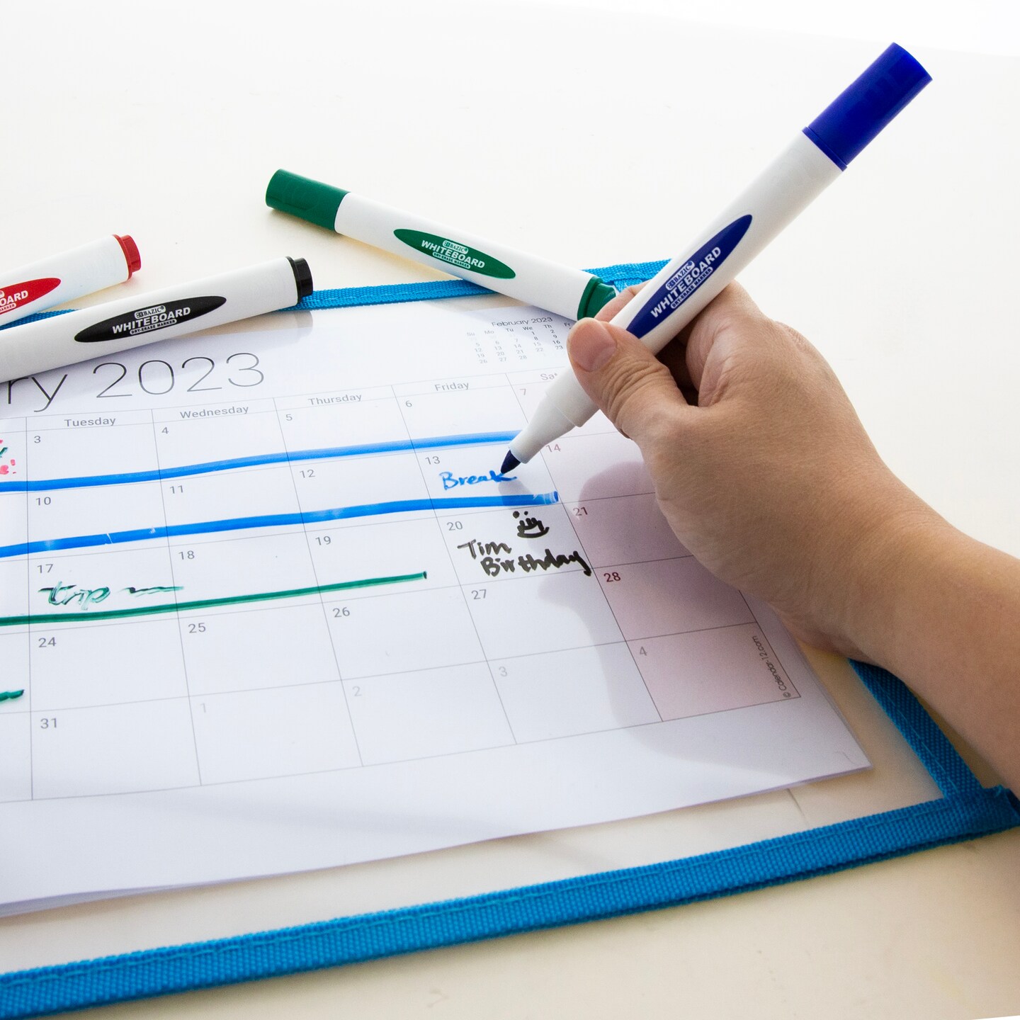 BAZIC Reusable Dry Erase Pockets