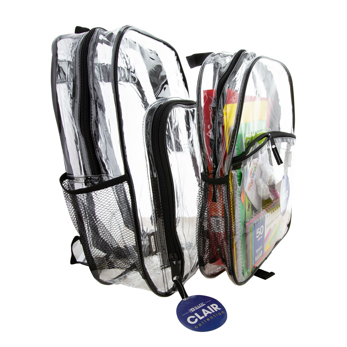 BAZIC Clair Clear Backpack 15&#x22;