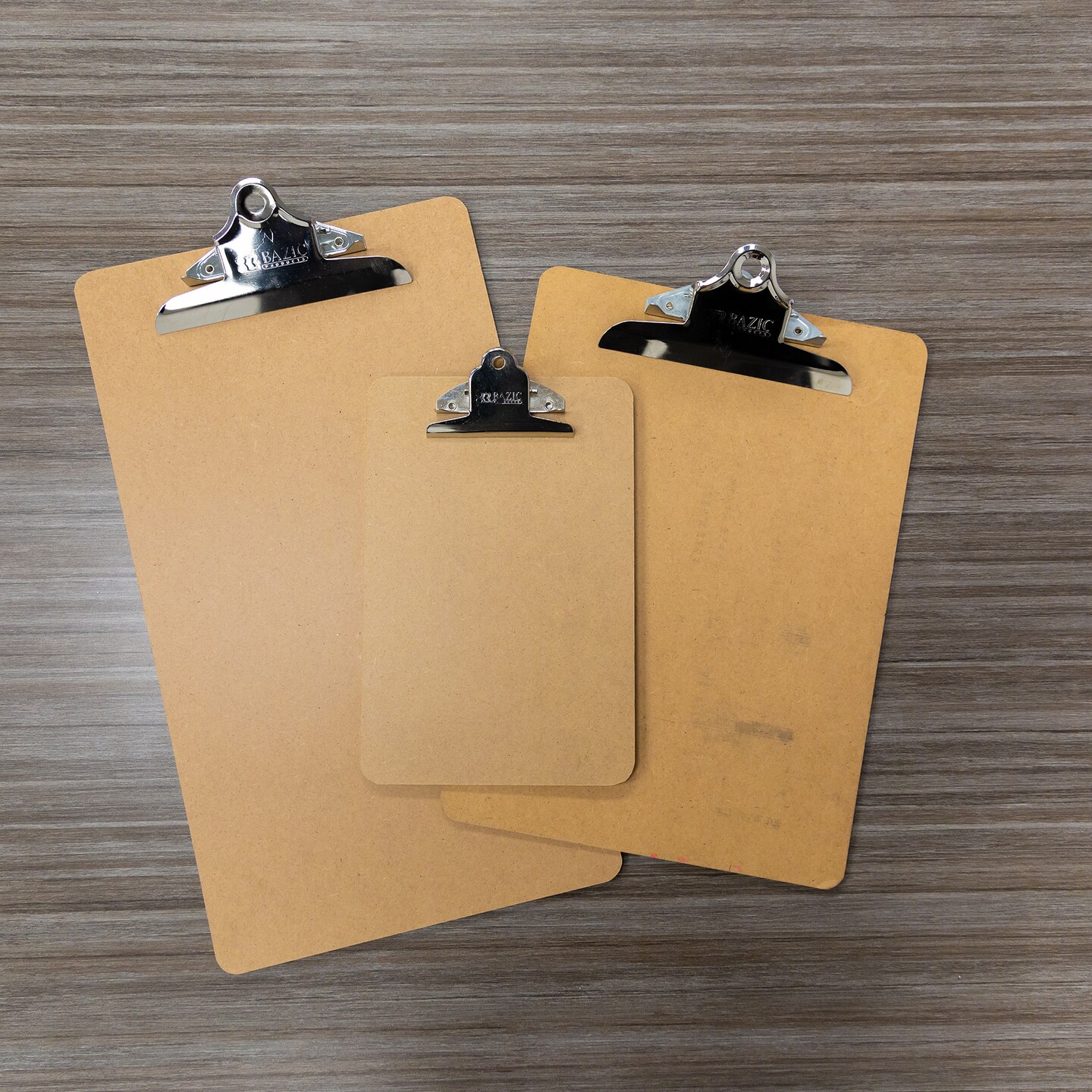 BAZIC Hardboard Clipboard w/ Sturdy Spring Clip - Legal Size