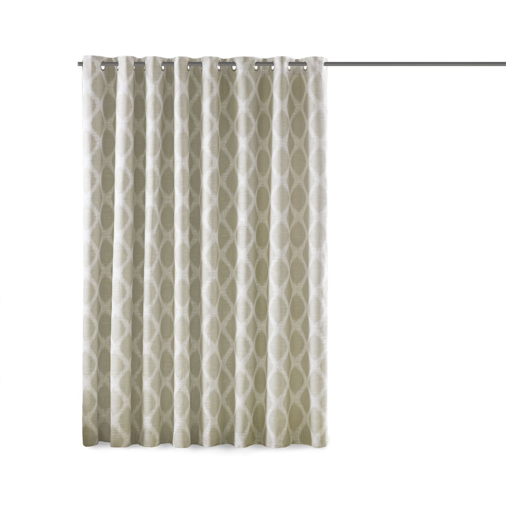 Gracie Mills Zinnia Contemporary Ikat Blackout Patio Curtain Panel - Grace-12280