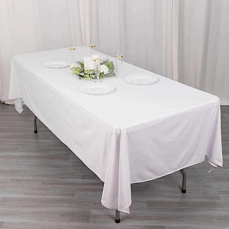 60x102 in Premium Scuba Polyester Rectangle TABLECLOTH