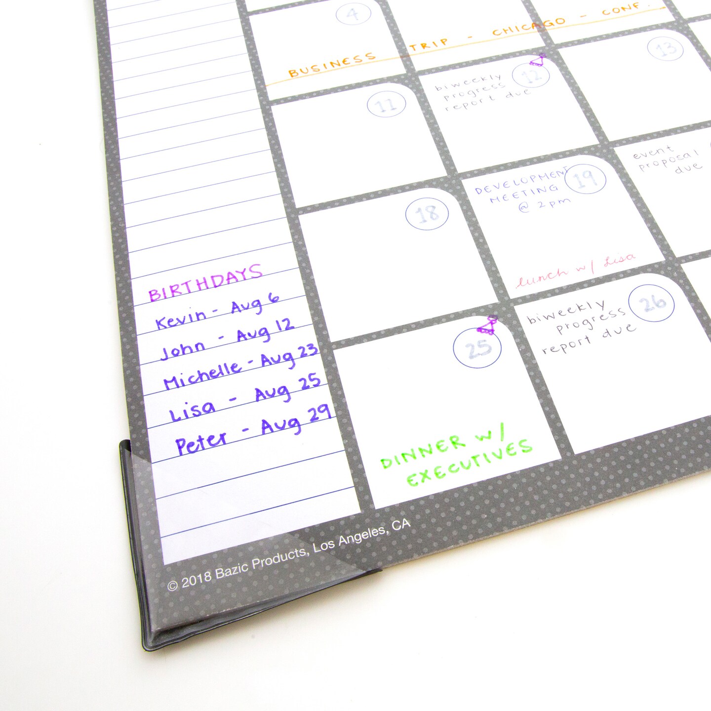 BAZIC 17&#x22; X 22&#x22; Undated 12-Month Desk Pad Calendar
