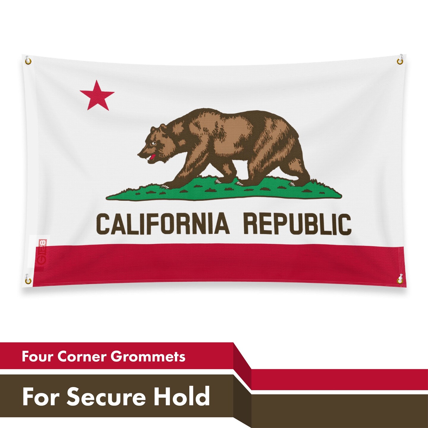 G128 2 Pack: California CA State Flag | 3x5 Ft | LiteWeave Pro Series Printed 150D Polyester, 4 Corner Brass Grommets | Vibrant Colors, Perfect For Balcony, More Durable Than 100D 75D Polyester