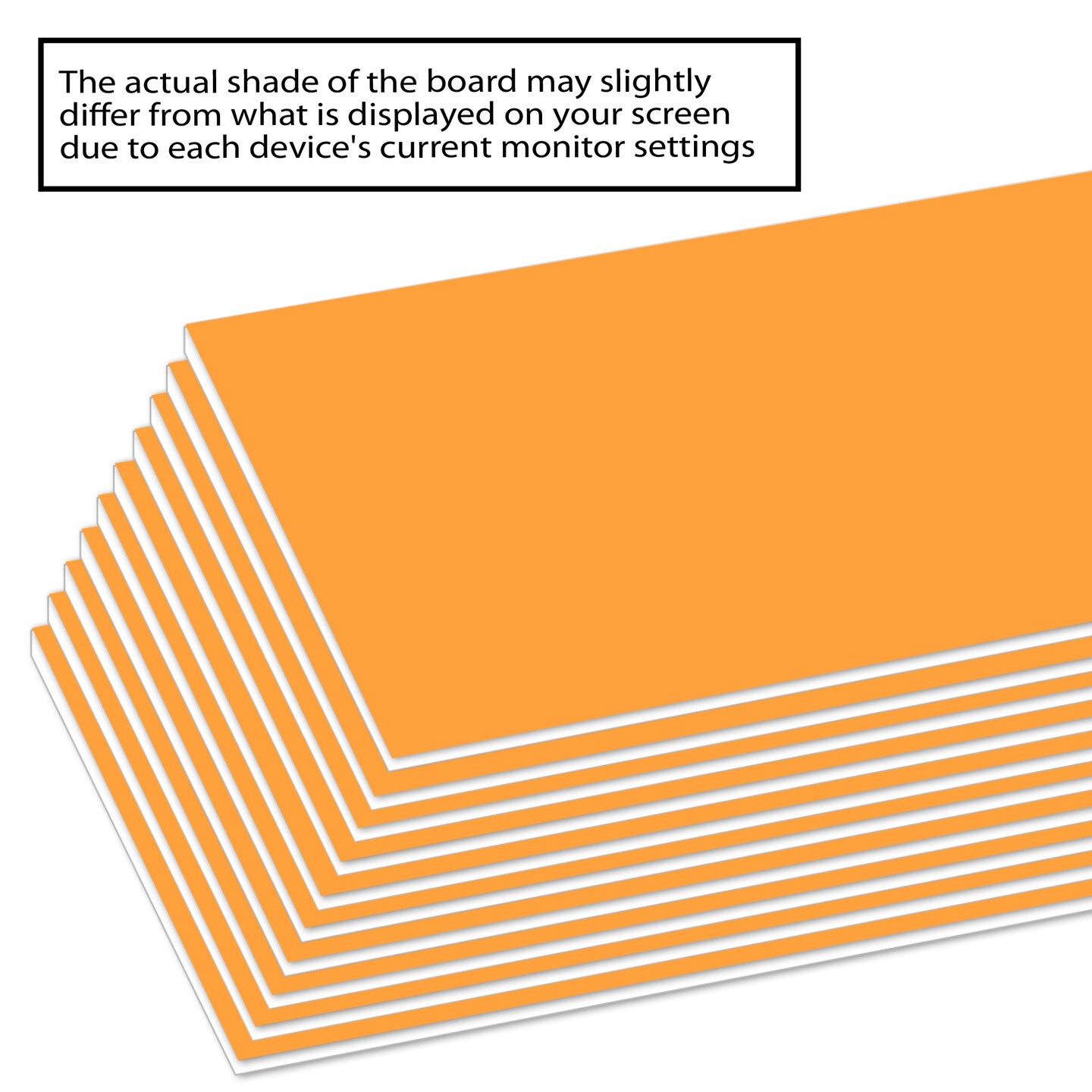 BAZIC 20&#x22; X 30&#x22; Fluorescent Orange Foam Board