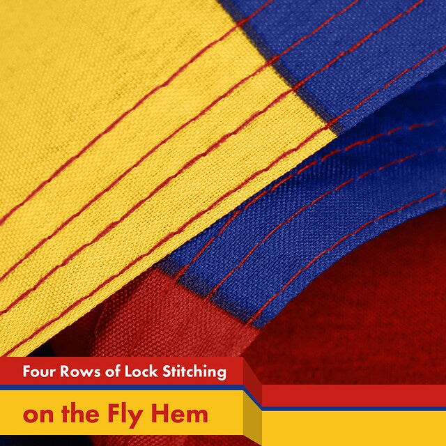 G128 Combo Pack: USA American Flag & Armenia Armenian Flag 3x5 FT Printed 150D Polyester