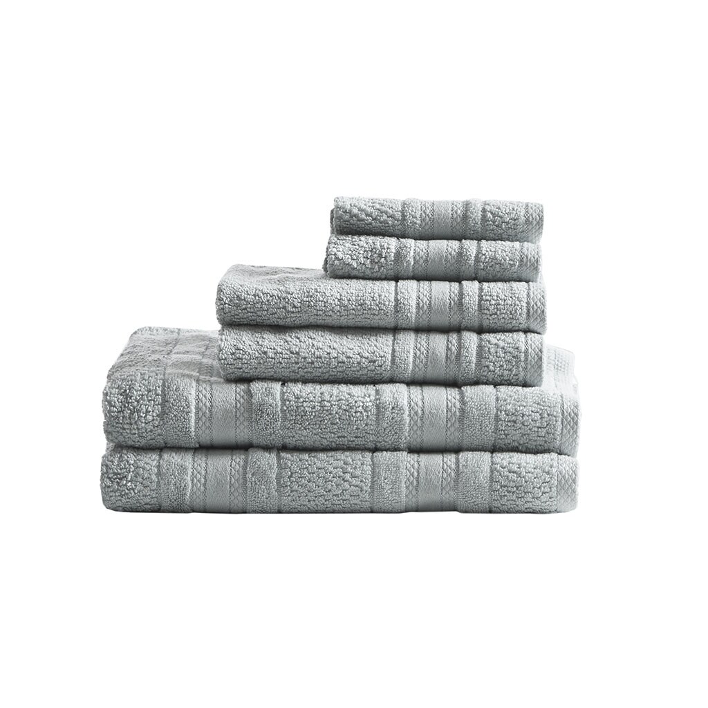 Gracie Mills Aisling Super Soft 6 Pieces Cotton Quick Dry Bath Towel Set - Grace-9610