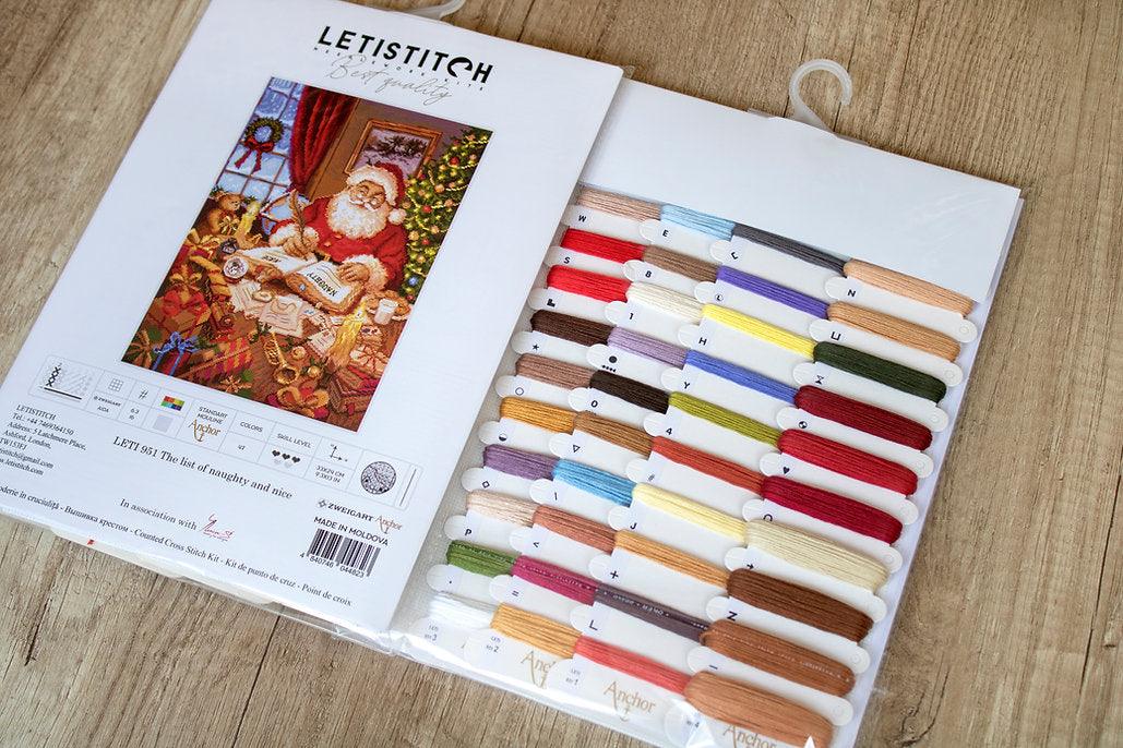 Counted Cross Stitch Kit The List of naughty and nice Leti951