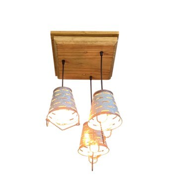 Home Decor Shade/Hanging Olive Barrel Ceiling Light sold