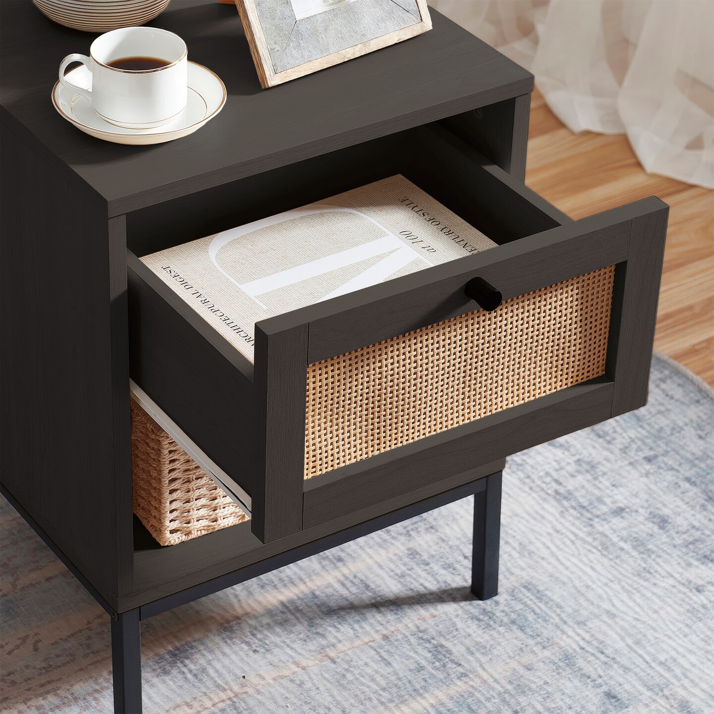 Nestl Small Night Stand End Table