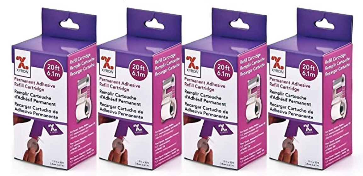 Xyron X Machine Permanent Refill 4 Pack