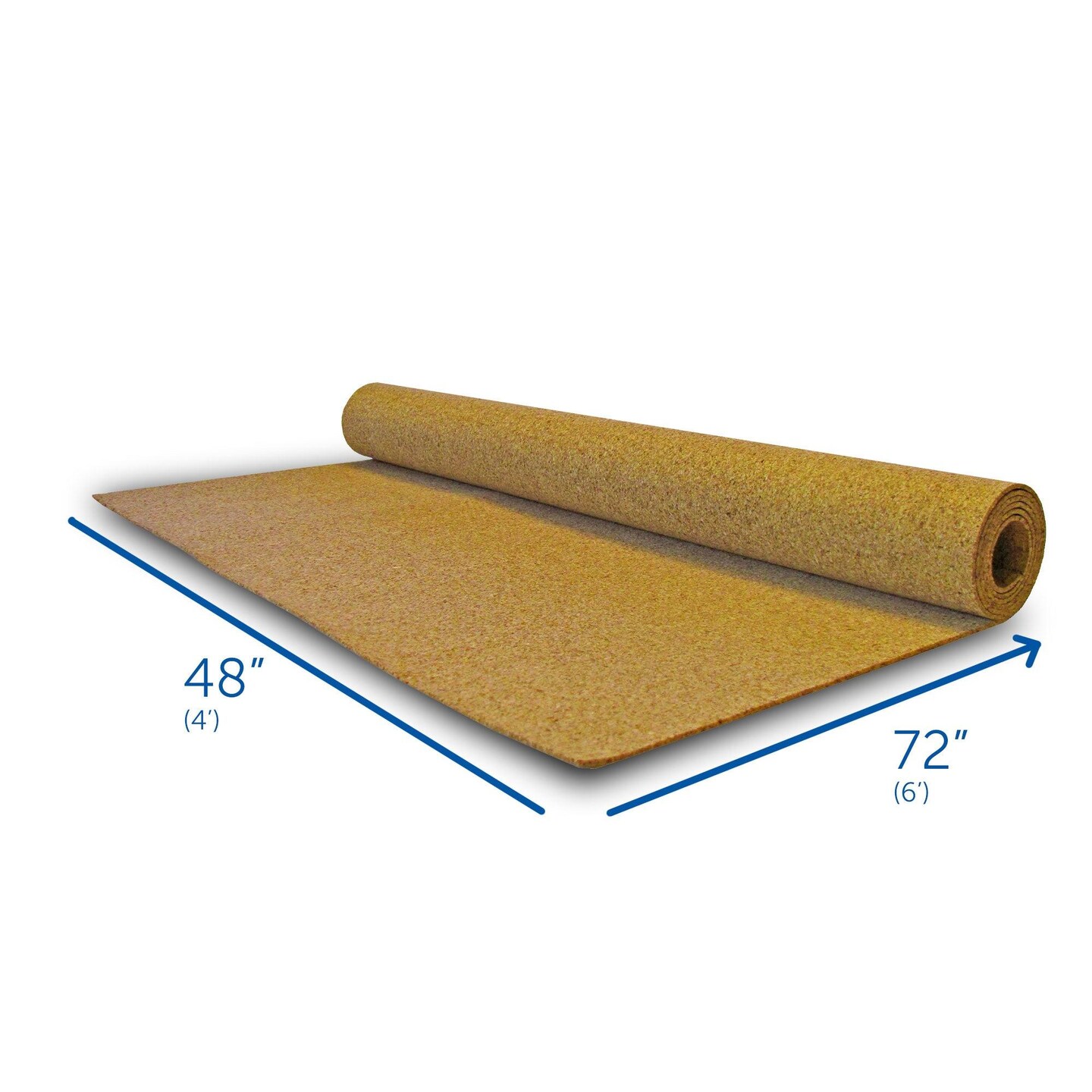 Cork Roll, 4&#x27; x 6&#x27;, 6mm Thick