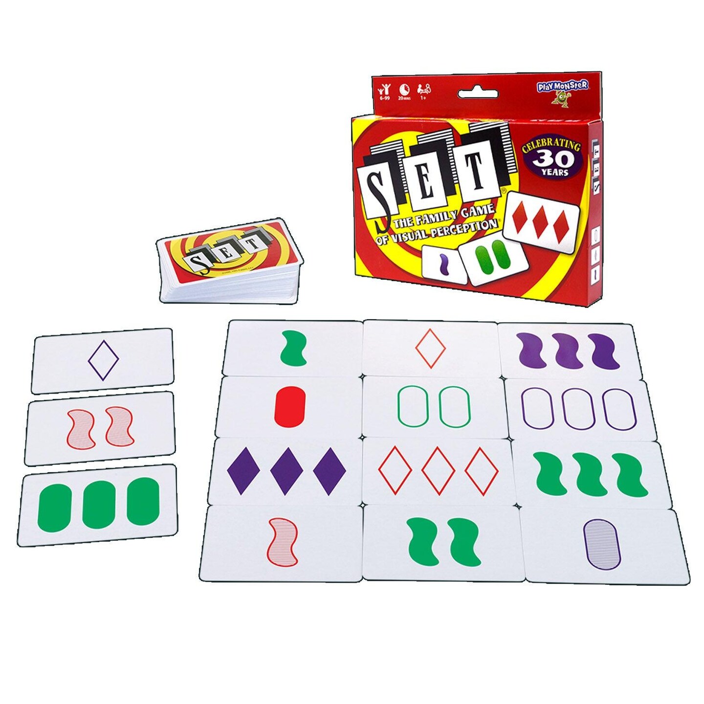 SET&#xAE; The Family Game of Visual Perception&#xAE;, Pack of 2