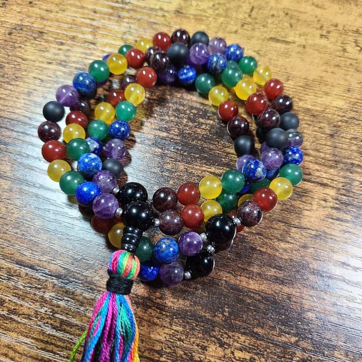 Rainbow Chakra Mala | shops 108 Prayer Beads