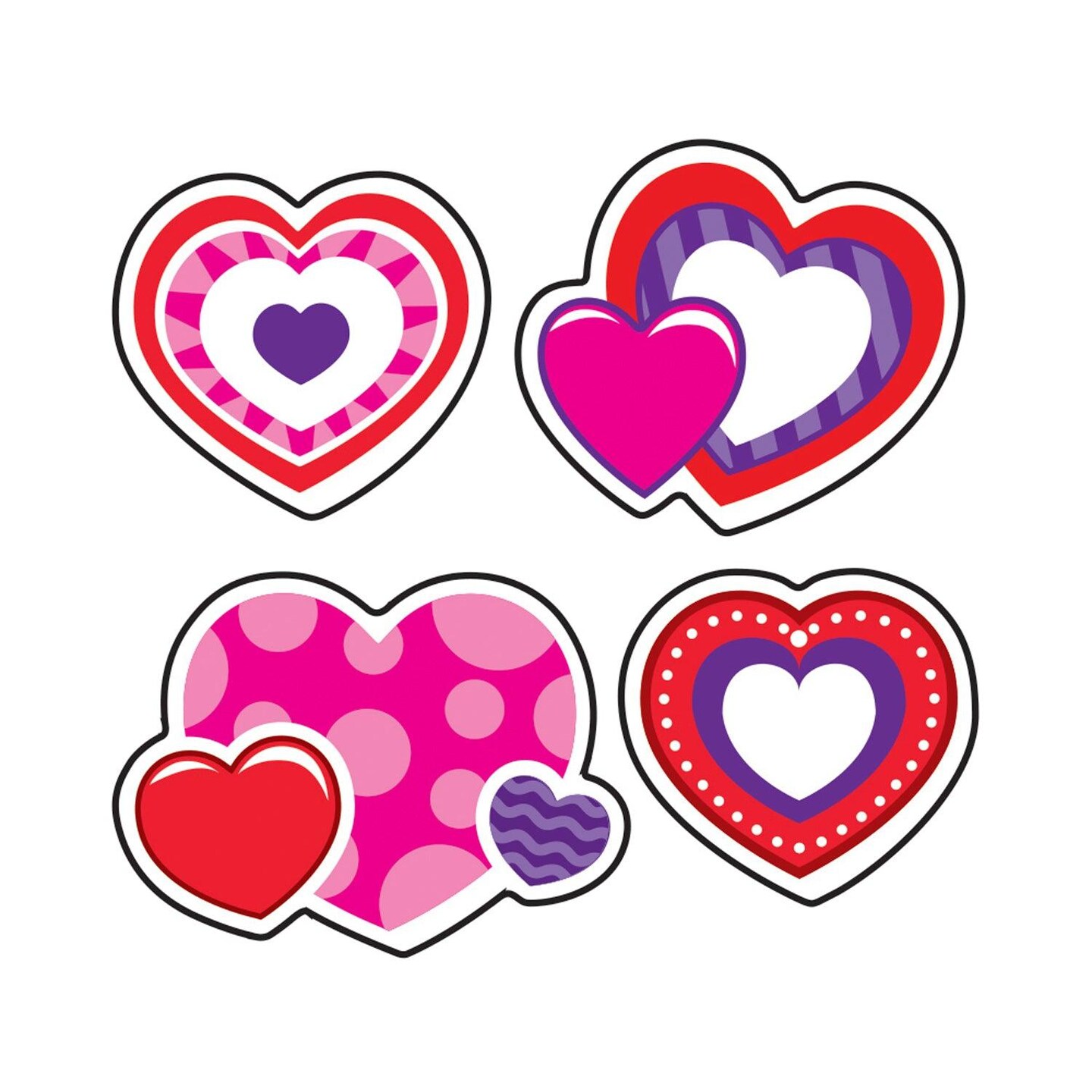 Sweet Hearts/Cherry Mixed Shapes Stinky Stickers&#xAE;, 72 Per Pack, 6 Packs