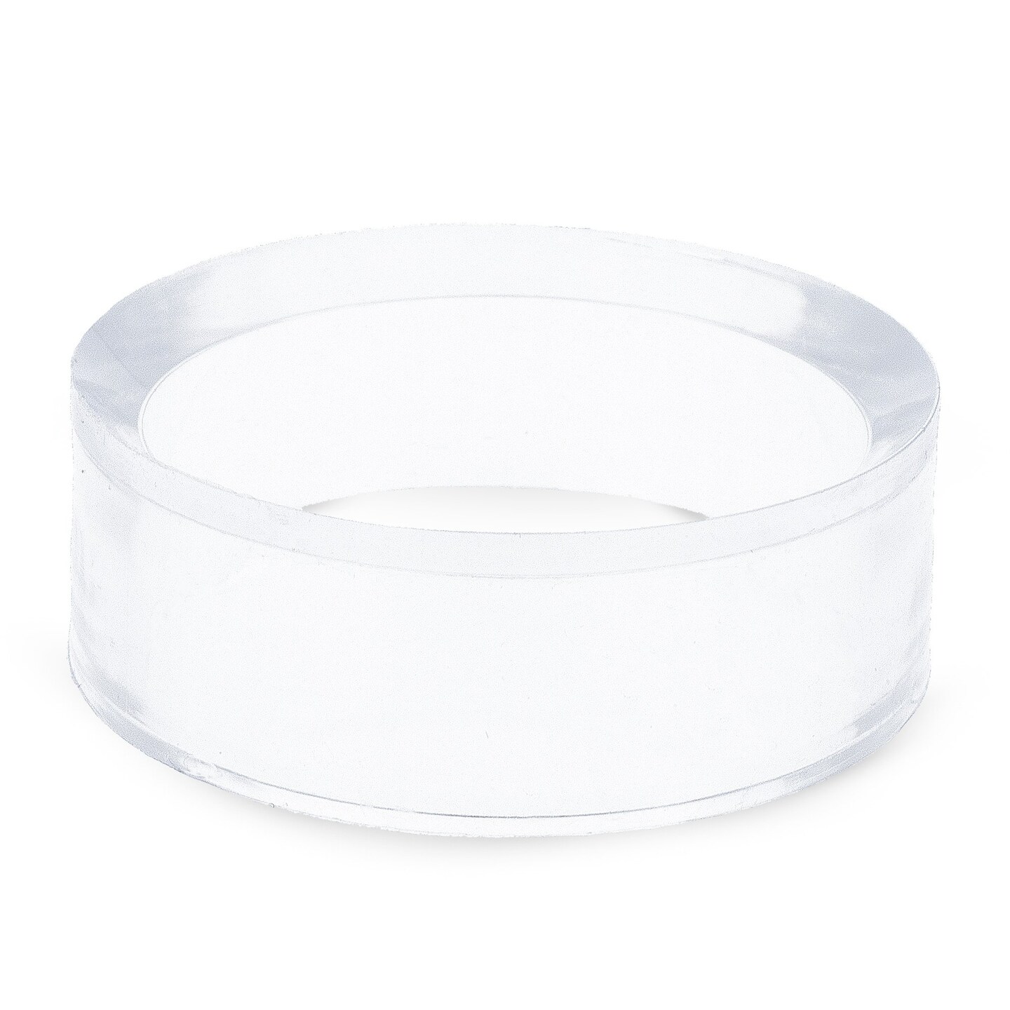 Round Clear Plastic Egg Stand Holder Display 1.78 Inches Diameter