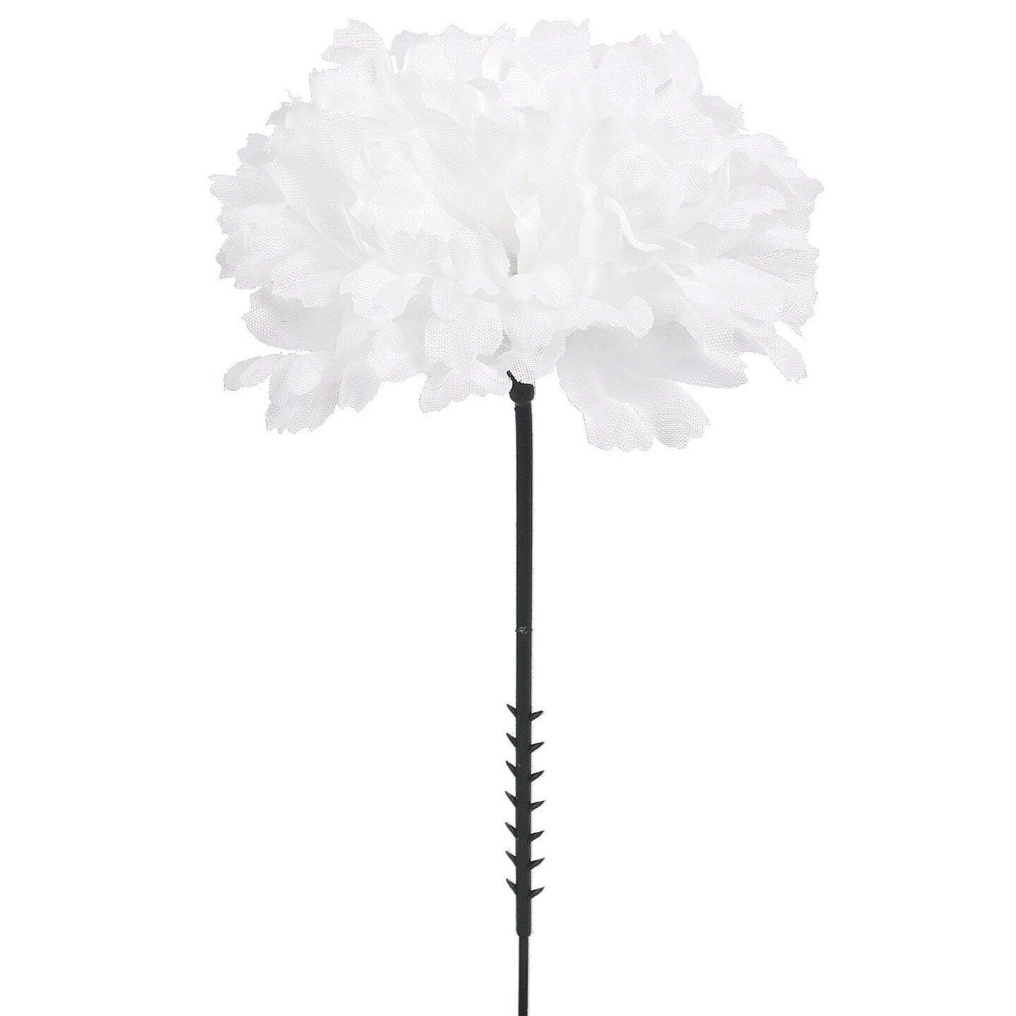 100-Pack: White Carnation Picks, 5&#x22; Stems, 3.5&#x22; Wide by Floral Home&#xAE;