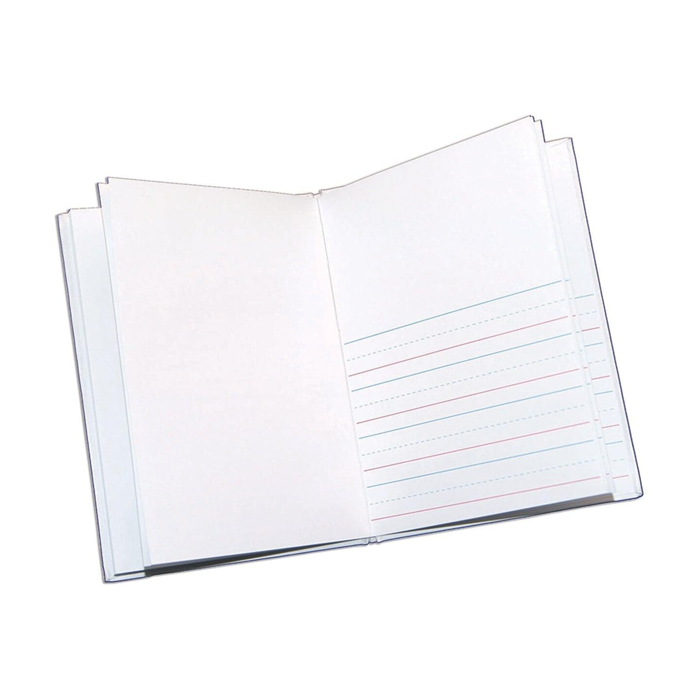 Hardcover Blank Book Primary Lined, 6&#x22; x 8&#x22; Portrait, White, Pack of 12