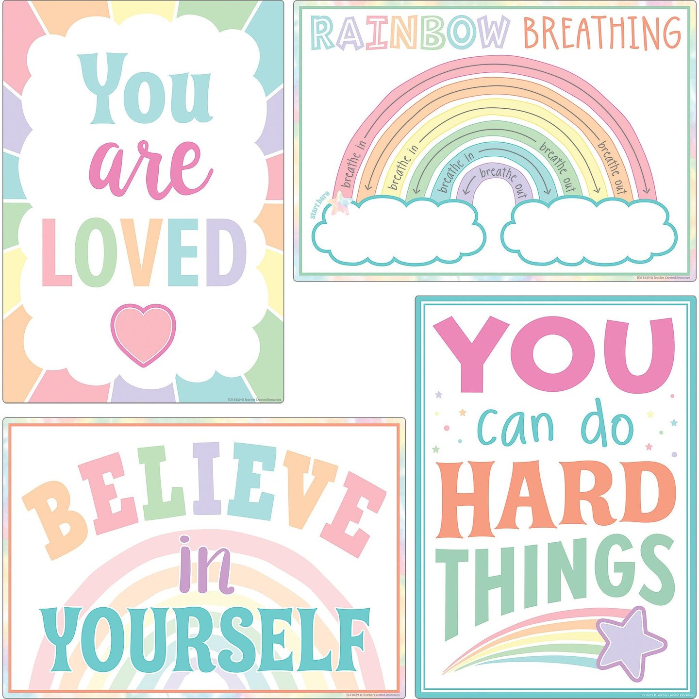 Pastel Pop Calming Strategies Small Poster 12-Pack