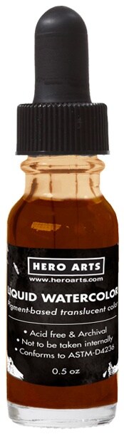 Hero Arts Liquid Watercolors .5oz-Coffee