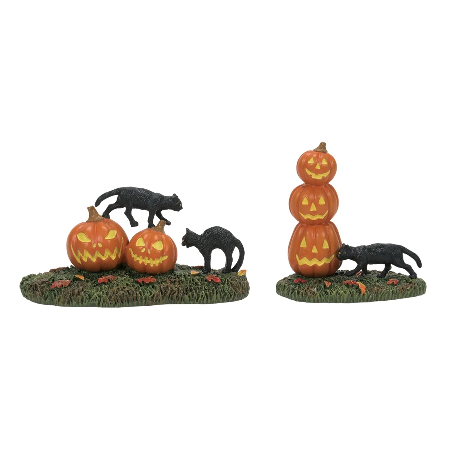 Department 56 Department 56 Village Halloween Scary Cats Pumpkins - Set of 2 - #6012285