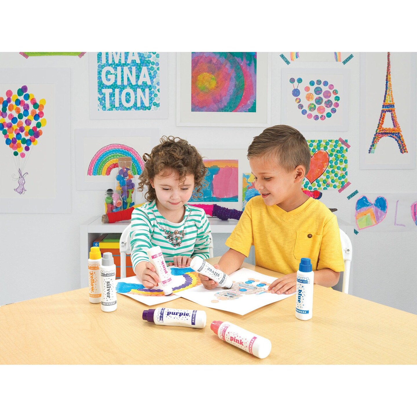 Mini Jewel Tone Dot Markers, 6 Colors