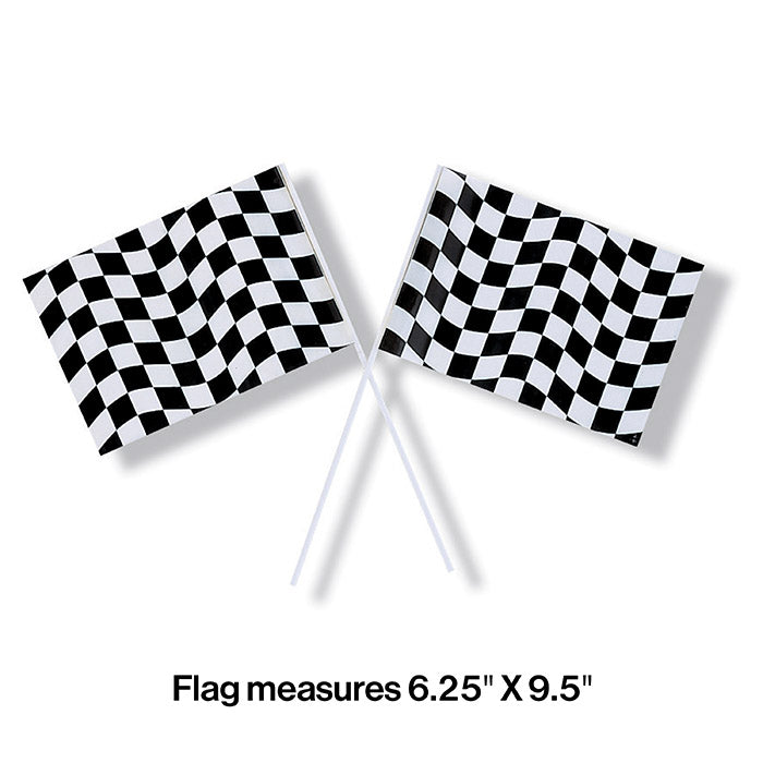 Black &#x26; White Check Flag