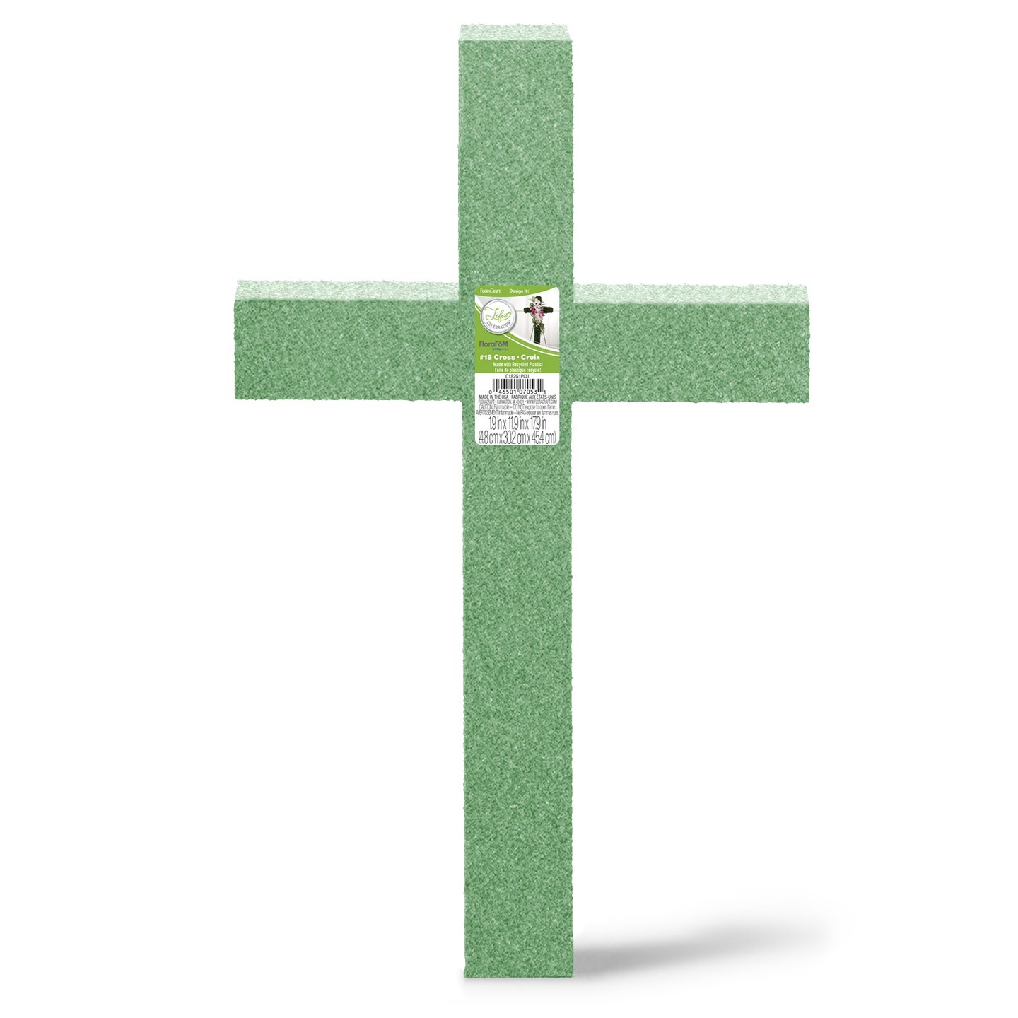 FloraCraft XPS Foam Cross Bulk Pack-17.9&#x22;X11.9&#x22; w/2.25&#x22; Face