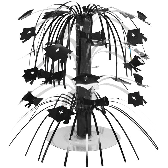 Black Graduation Mortarboard Centerpiece