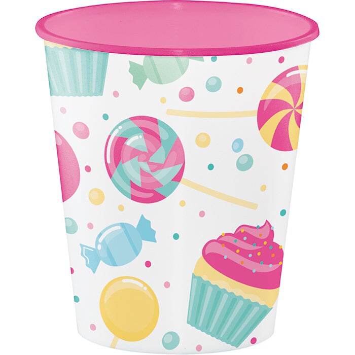 Candy Bouquet Plastic Cups, 12 Oz