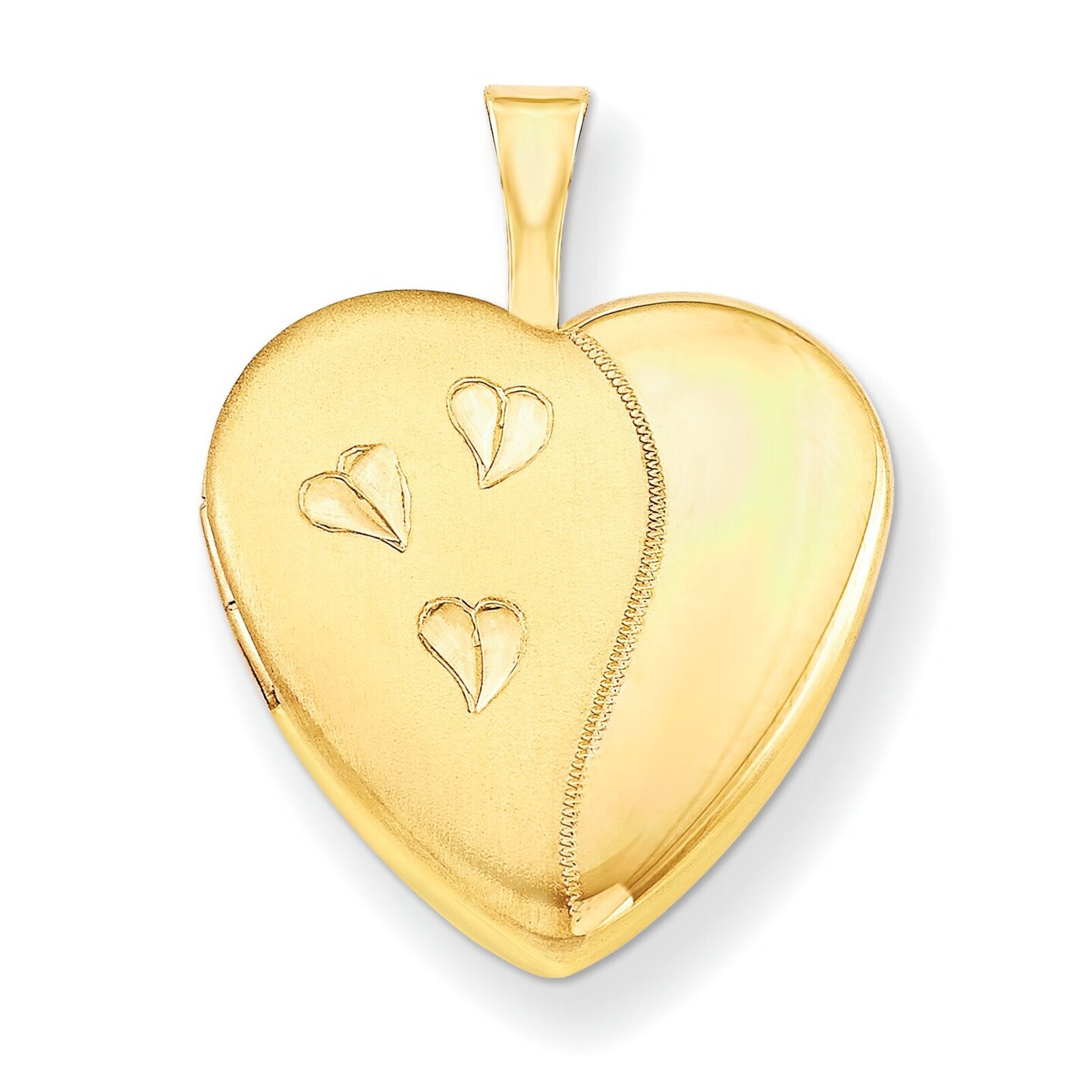 Polished Heart Locket in 14K Gold