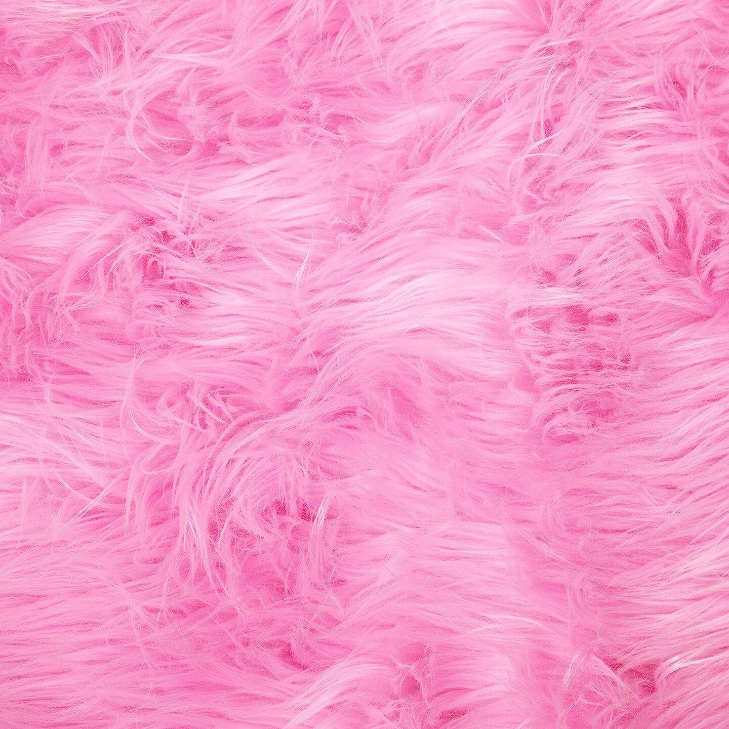 FabricLA Shaggy Faux Fur Fabric - 15 X 15 Inches Pre-Cut - Use Fake Fur  Fabric for DIY, Craft Fur Decoration, Fashion Accessory, Hobby - Bubble Gum