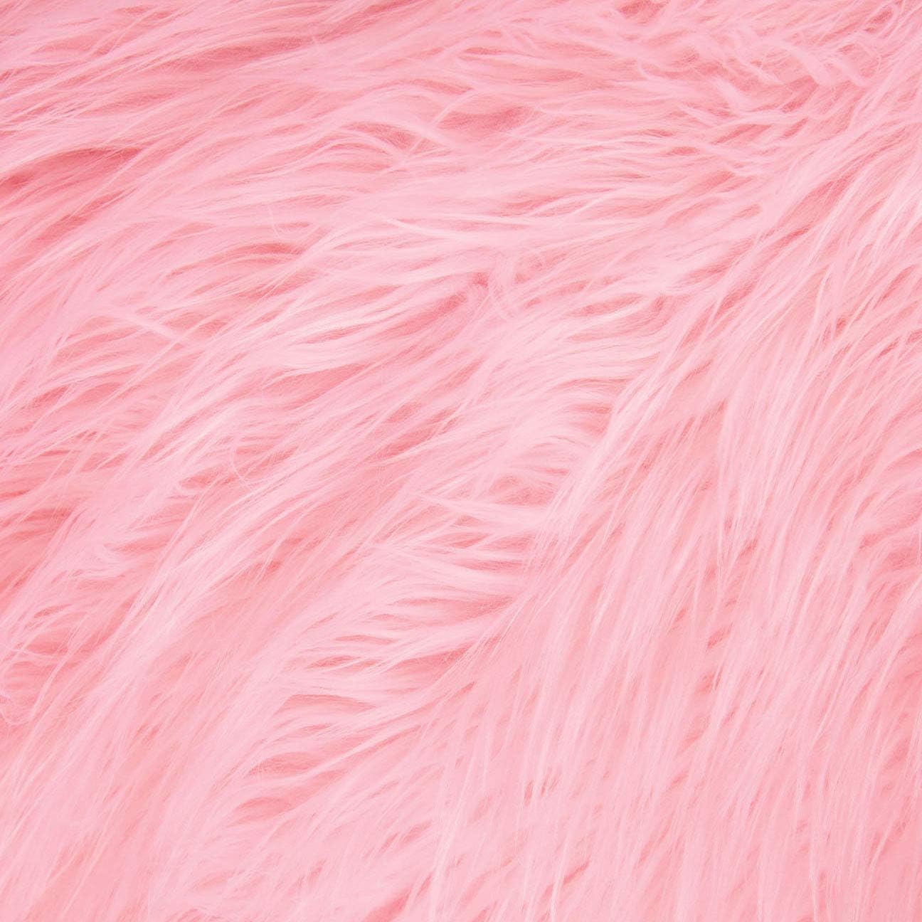 FabricLA Shaggy Faux Fur Fabric - 20 X 20 Inches Pre-Cut - Use Fake Fur  Fabric for DIY, Craft Fur Decoration, Fashion Accessory, Hobby - Baby Pink