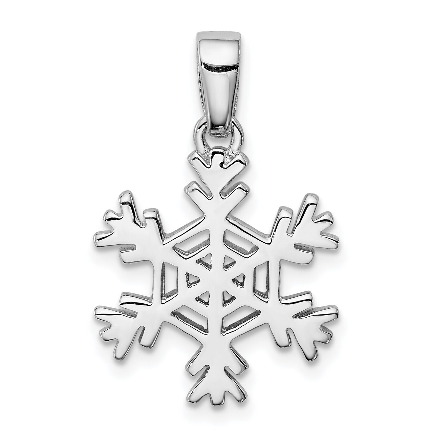 Sterling Silver Snowflake Earrings &#x26; Pendant Set
