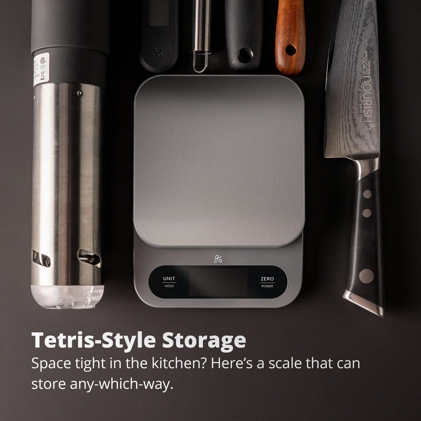 High Capacity Kitchen Scale - Premium Food Scale with 22-Pound Capacity, Weighs in Grams & Ounces, Features a Hi-Def LCD Screen and Stainless Steel Platform, Designed in St. Louis